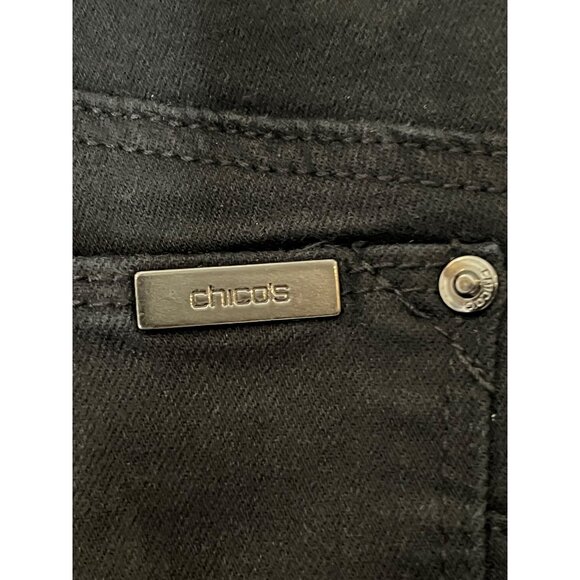 Chico's The So Lifting Straight Leg Black Jeans Size 0 (US4) Regular - Picture 7 of 10